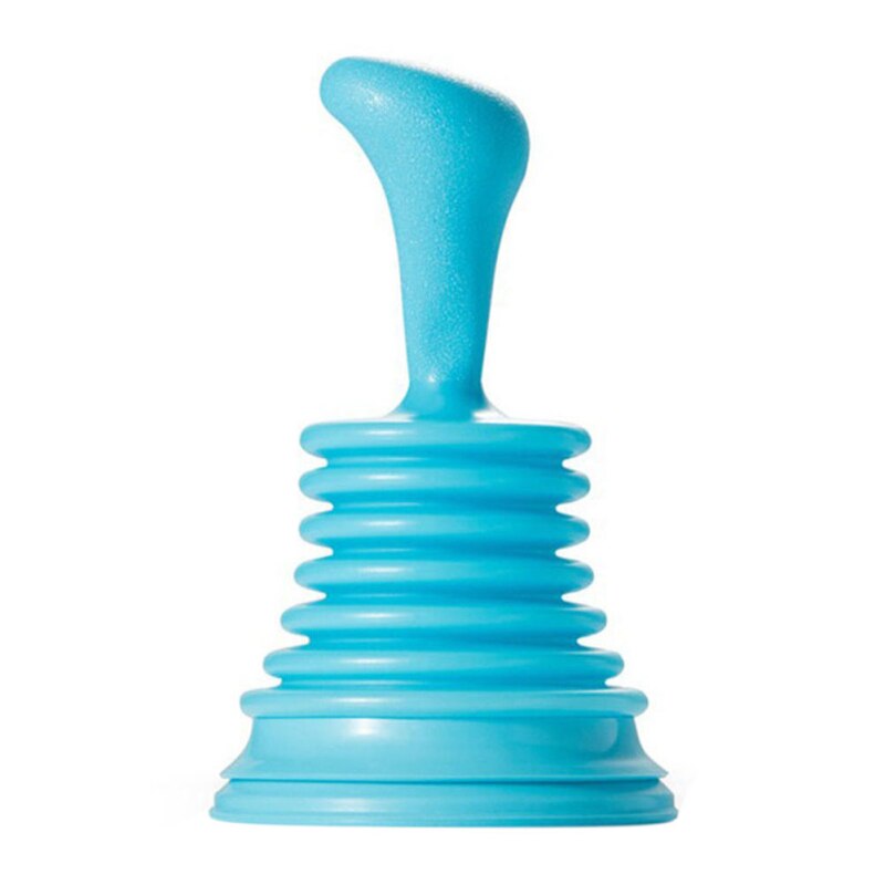 Ventosa para limpieza de alcantarillado, dragado fuerte para fregadero, bañera, inodoro, herramienta de émbolo para el hogar, accesorios de cocina y baño: blue