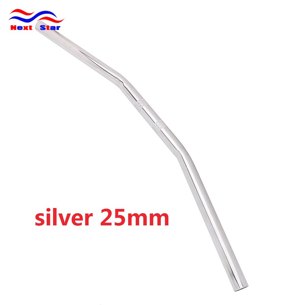 Motorcycle 22mm 25mm iron Handlebar Handle Bar For HONDA KTM KAWASAKI YAMAHA SUZUKI Off Road Motocross Pit Bikes Dirt Bike: sliver 25MM