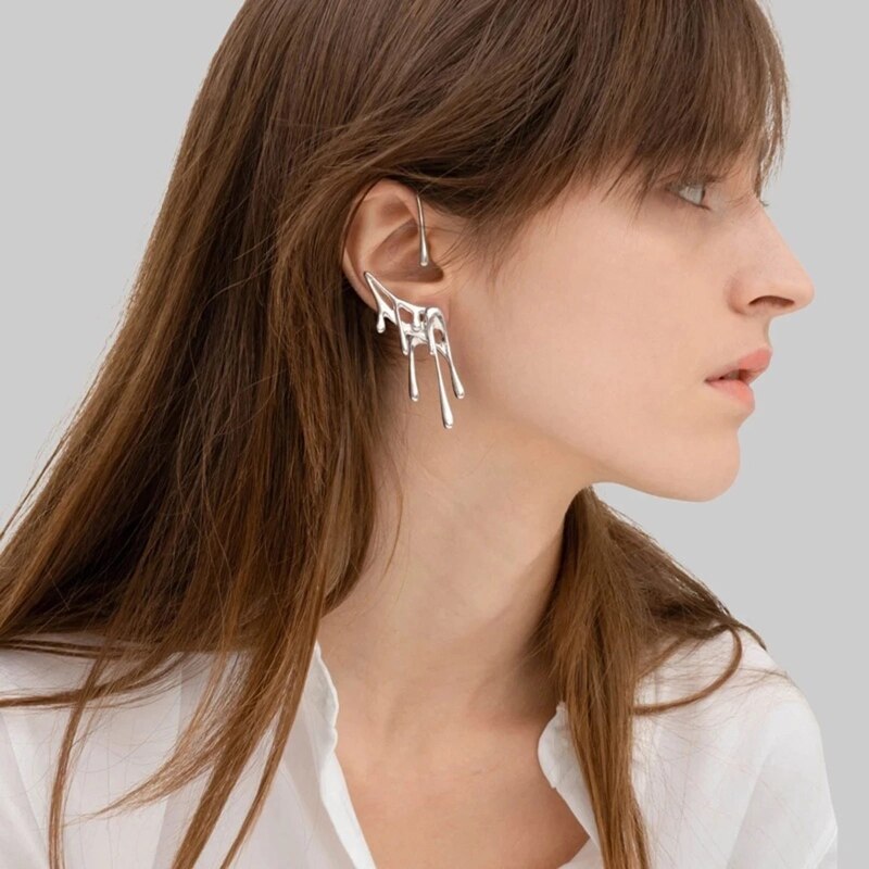 ZIAFRPN Löwenkopf Ohrringe - Geometrisch Gothic Ohrschmuck Für Frauen