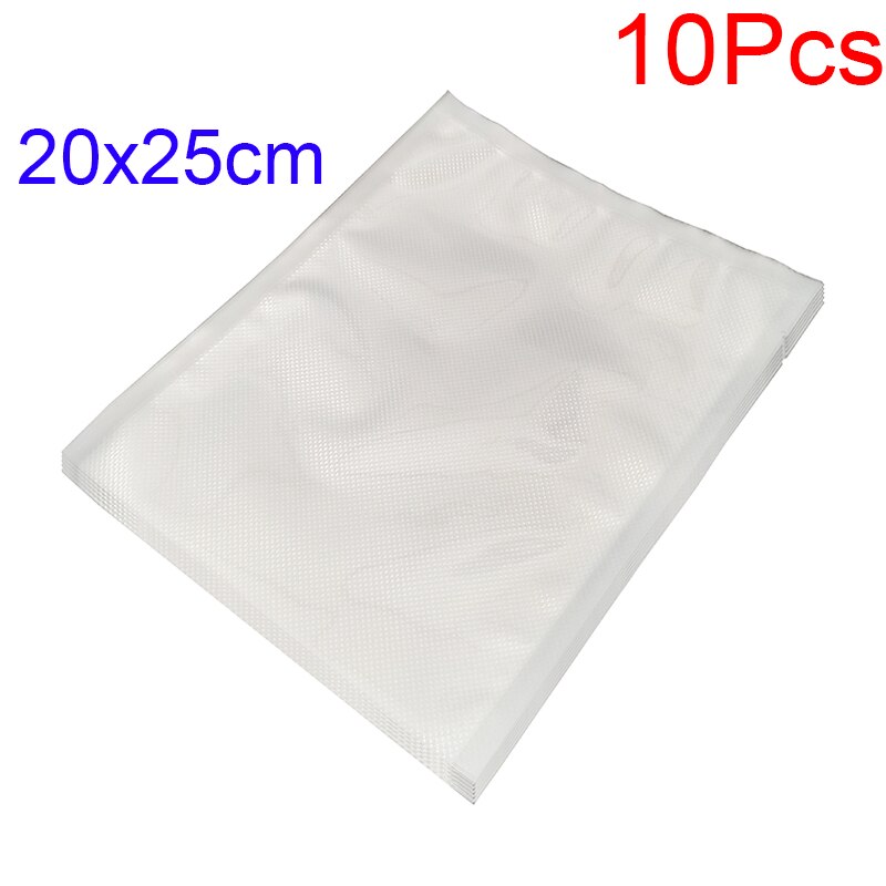 10 kpl/erä tyhjiötiiviste pussit rulla tyhjiö elintarvikepussi varastointi tiiviste pakkaussäiliö: 20 x 25cm 10 kpl