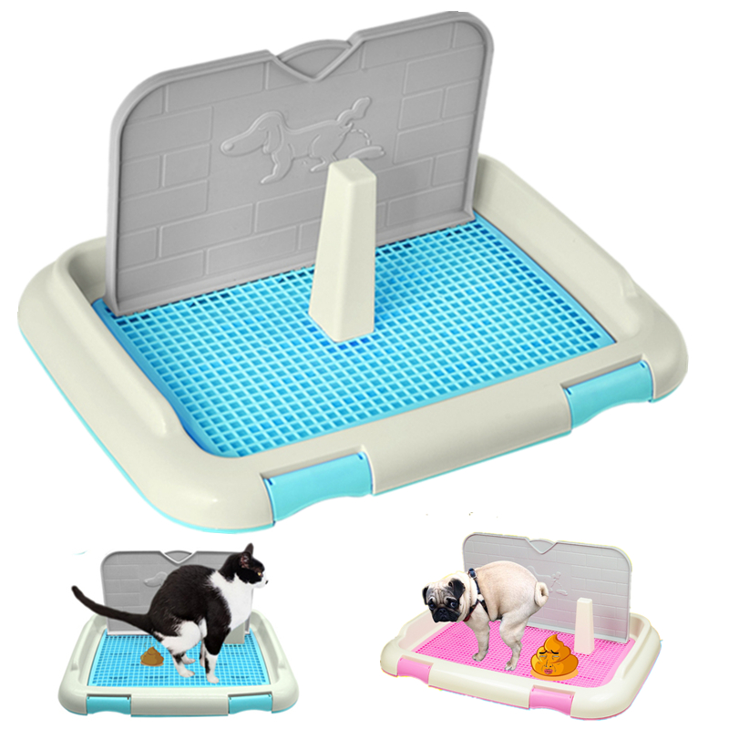 Pot de dressage pour chiens, bac à treillis, Portable, lavable, d&#39;intérieur, distributeur de excréments pour chiens, support de tampons, boîte à litière pour chats, fournitures pour animaux de compagnie