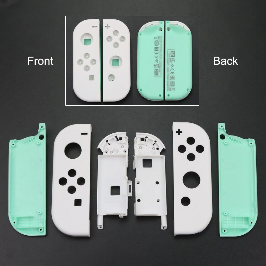 YuXi Replacement Housing Shell Cover for Nintend Switch NS NX Joy-Con Joycon Controller Protective Shell Case Green Blue White: No.3