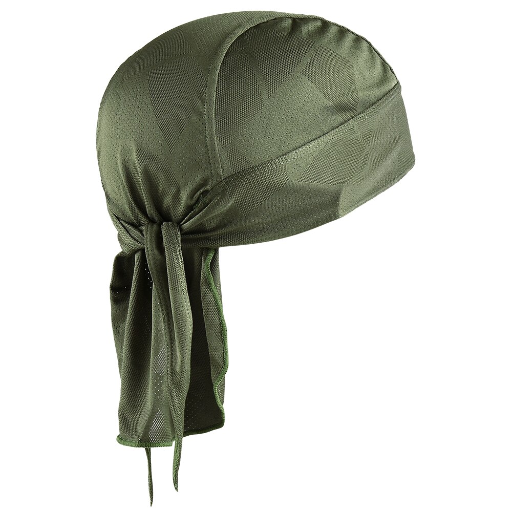 Chapeaux de Pirate pour hommes, casquette de vélo, bonnet de Sport réglable, cyclisme, chapeau d'équitation, écharpe, doublure, Bandana pour femmes: 05 Army Green