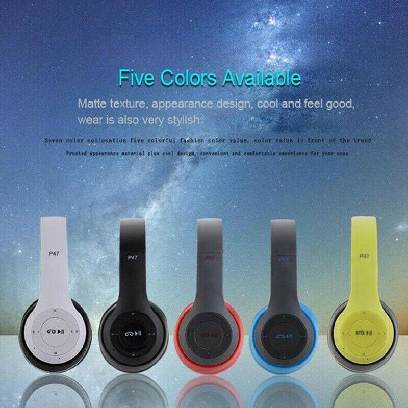 Multifunctional Wireless Stereo Bluetooth Headphone MP3 Player FM Radio Headset for iOS Android Men Women