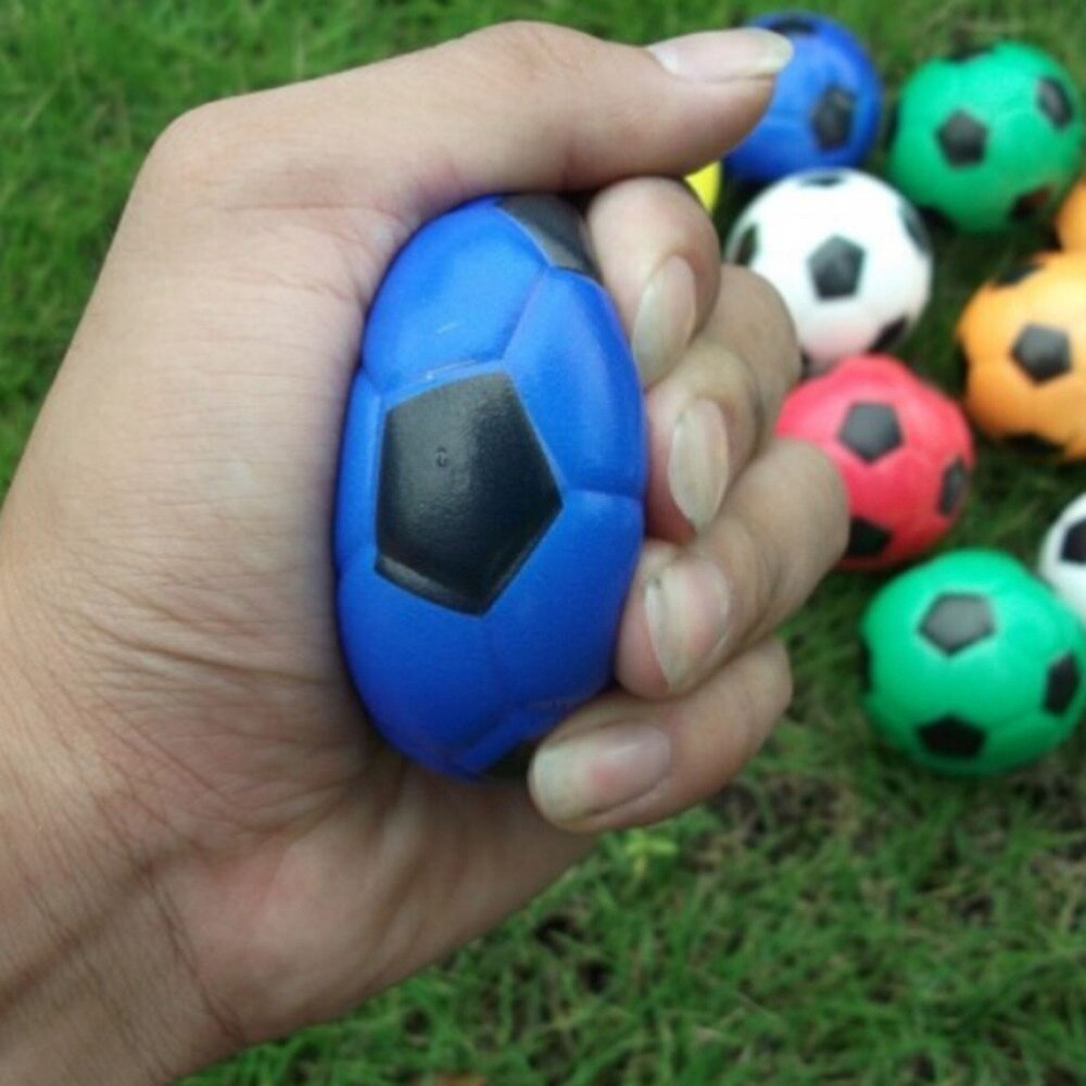 Hand Massager Football Ball Exercise Soft Elastic Squeeze Stress Reliever Balls Colorful Massage Tool