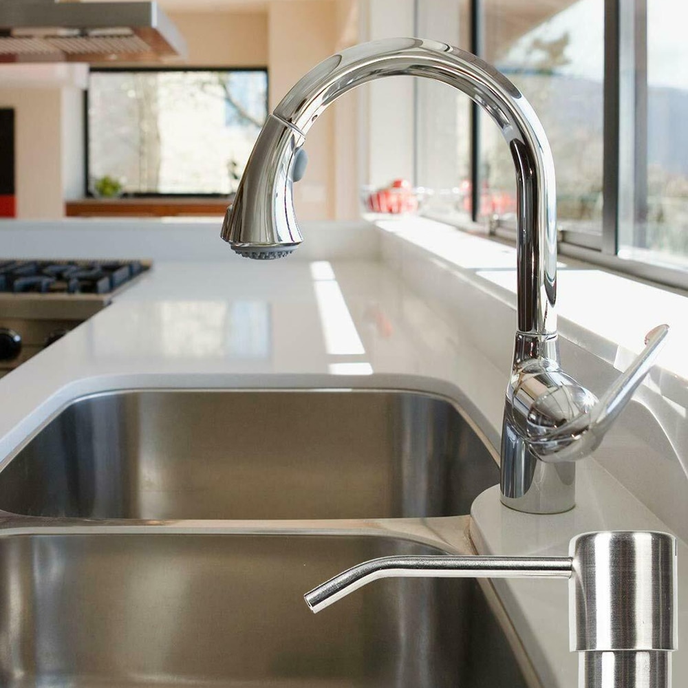 Diy sæbedispenser pumpe & forlængerrørsæt til køkkenvask til hjemmet 20 * 12 * 5.5cm sæbedispenserpumper + udvidelse