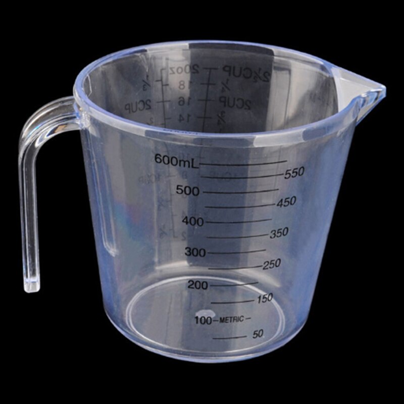 Baking Tools Double-Sided Graduated Plastic Measuring Cup with Graduated Measuring Cup Measuring Cylinder 600Ml