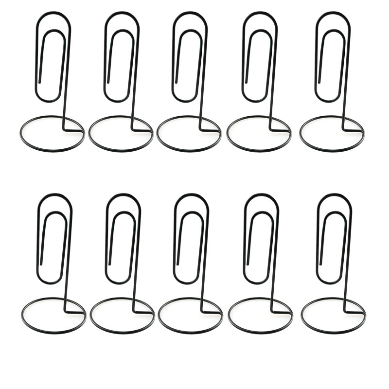 10Pc Studie Note Houder Bureau Paperclip Memo Houder, Kantoor Accessoire, Organiseren En Toegang Rekeningen: black