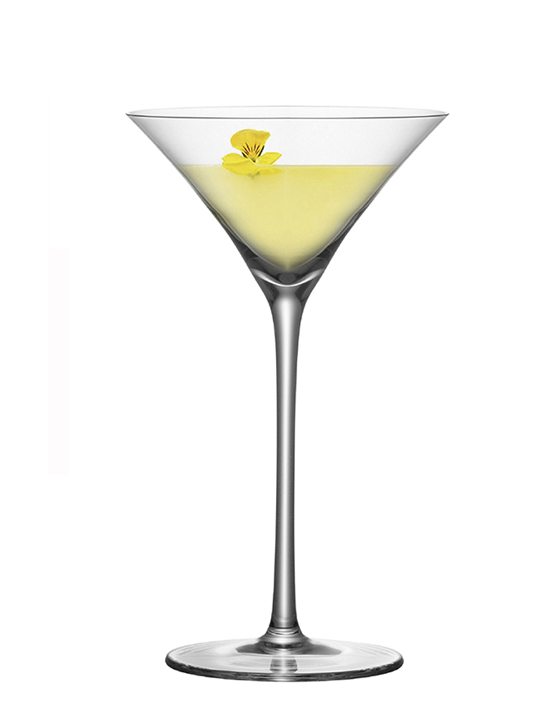 Trumpet Martini Glass Japanese Crystal Triangle Martini Glass Tall Cocktail Glass