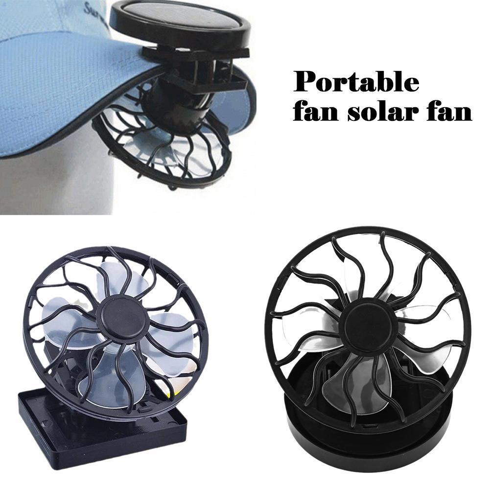 Solar Fan Mini Solar Powered Clip Fan Mountain Climbing Camps,Wilderness Survival,Summer Must-have Hat Cap Cooling