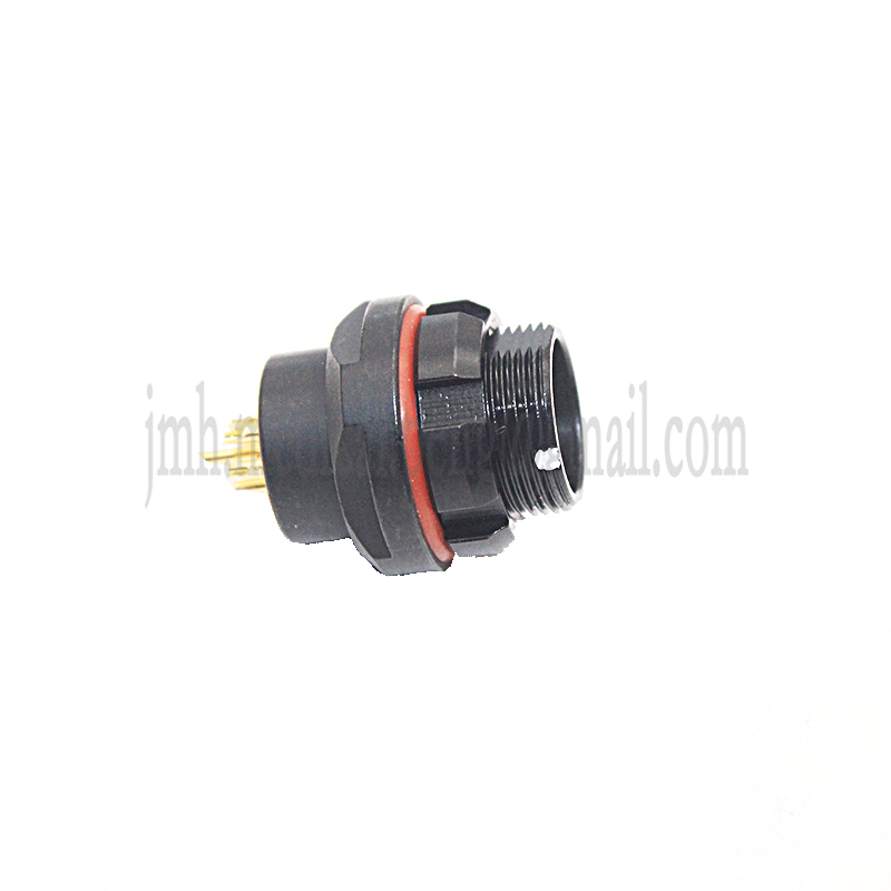 Compatible Fischer 102 M9 0F 2 3 4 5 7 9Pin Short Push-pull Self-locking Round Plug Socket Half-moon Positioning Pin Connector: Gold / 5P