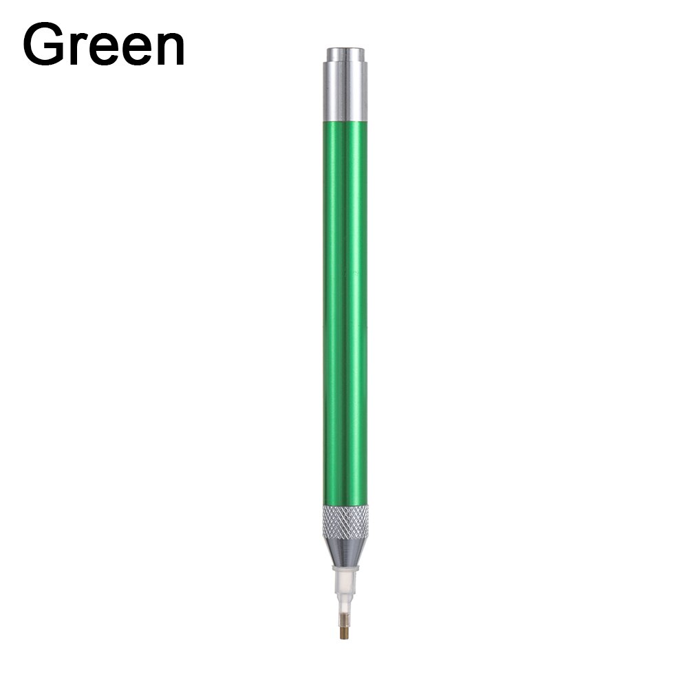Pluma perforadora de punto para decoración de uñas, pluma de pintura de diamante, bricolaje, punto de cruz, bordado, costura de diamantes, herramienta de cuadro decorativo: green
