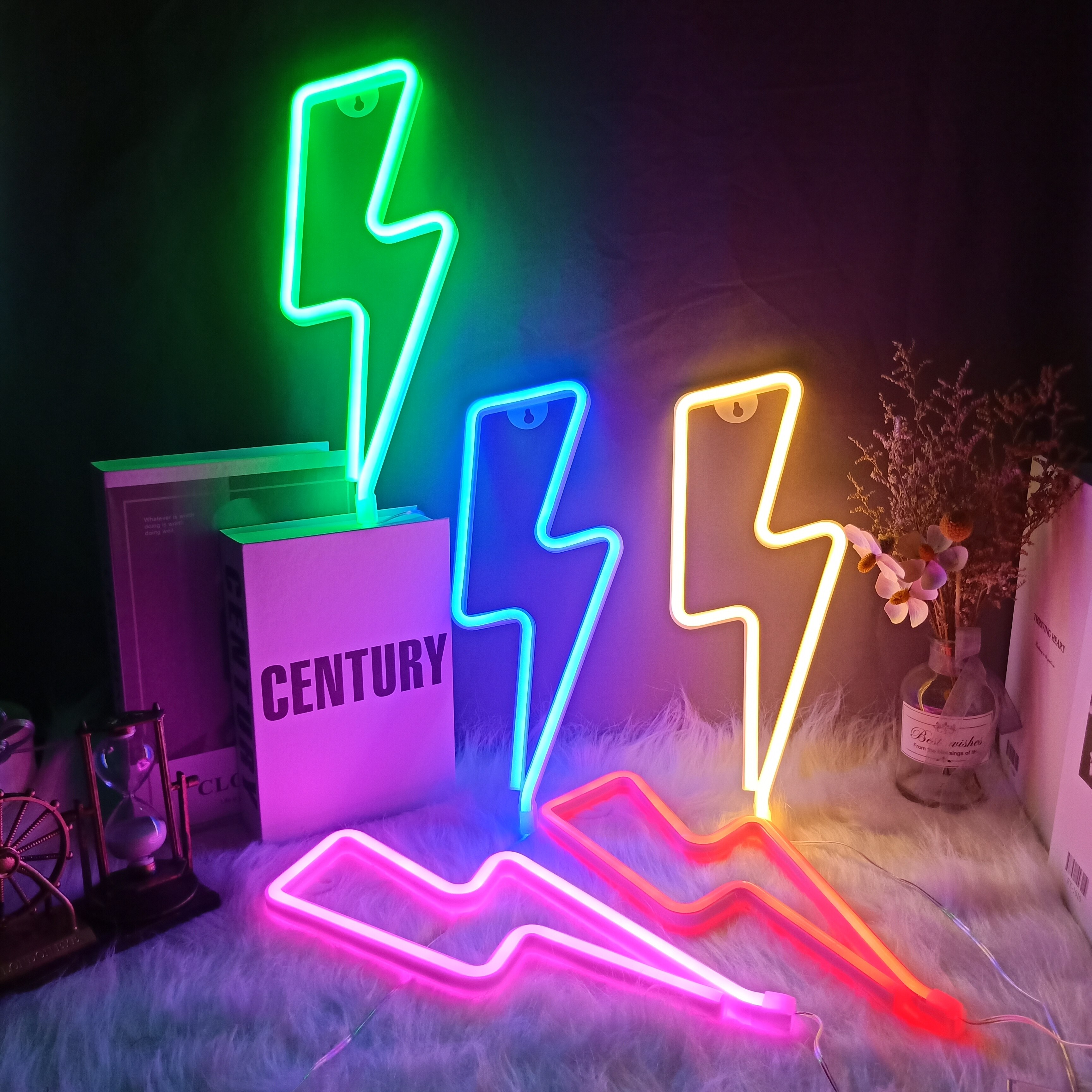 Lightning Led Neon Sign Muur Nachtlampje Usb Batterij Operated Tafellamp Voor Thuis Slaapkamer Party Wedding Decor Kids