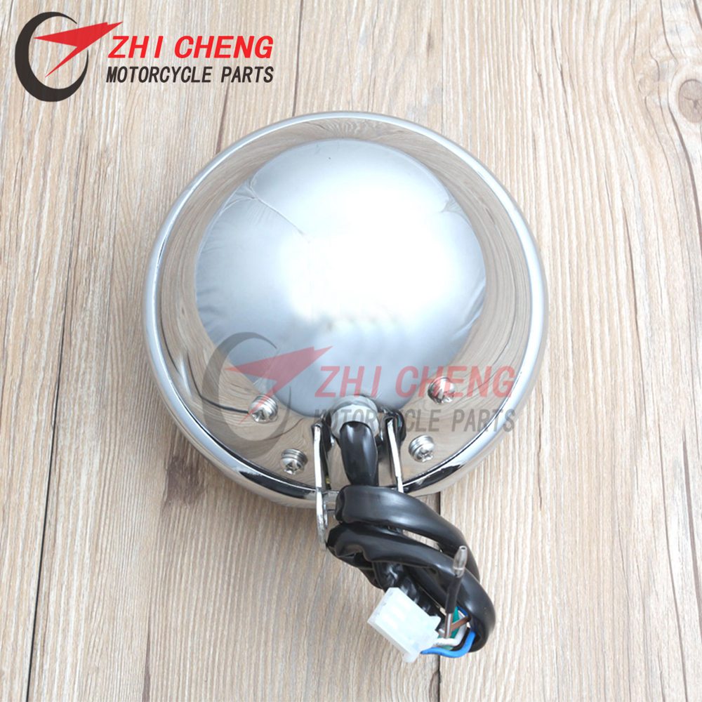 Cruise Motorcycle Chrome Bewerkt Metalen Koplampen Koplamp Voor Honda Steed 400 600 Vlx Magna 250 750 Shadow 400 750