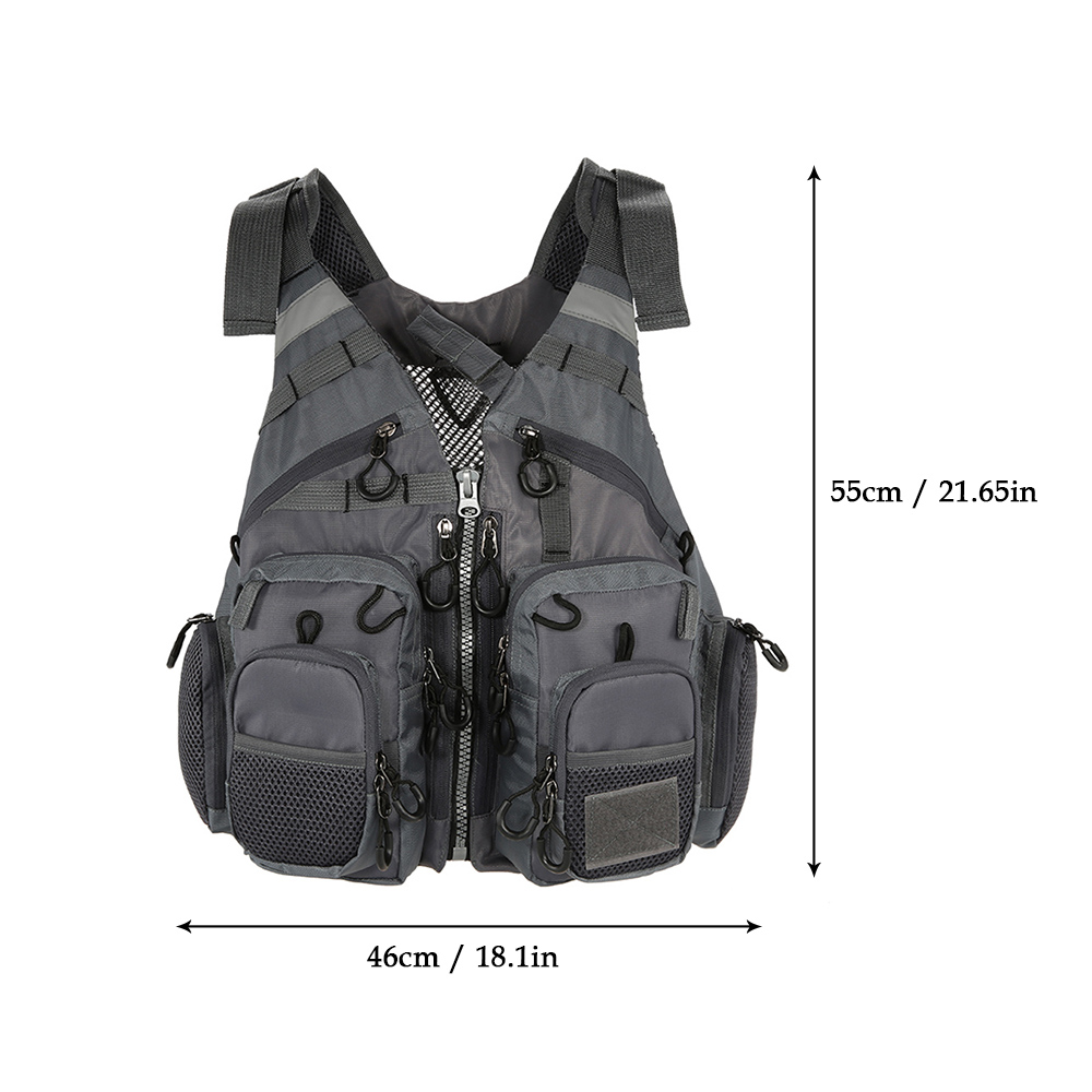 Lixada udendørs fluefiskervest liv superior 209lb leje redningsvest vest fleecet vest flydende til pesca