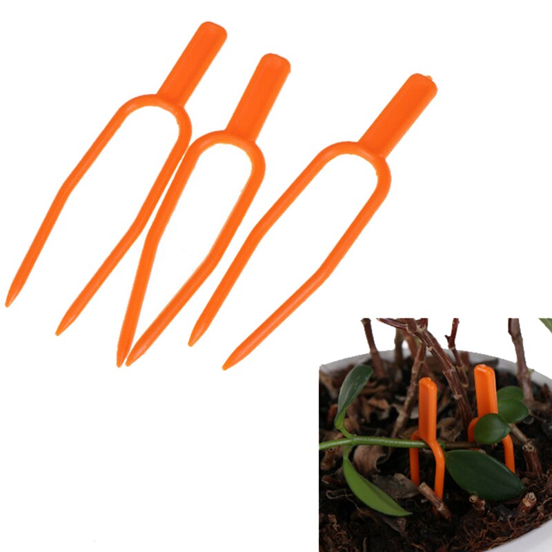 50pcs fixing fastening Fixture Clips Durable Plant Clip Farming Clip strawberry fork Farming clamp Plastic