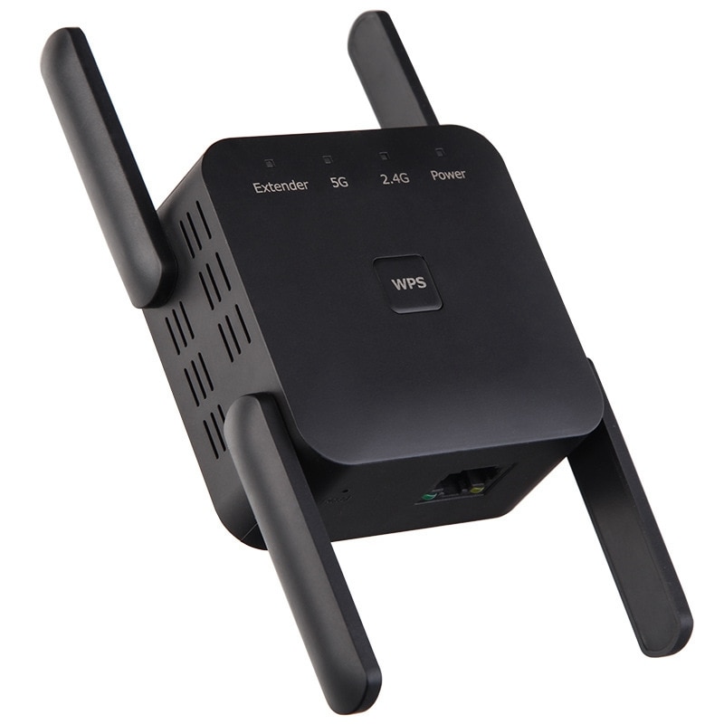5G Wifi Repeater 5G/2.4G Wifi Extender 1200Mbps Router Wifi Amplifier Wireless Wi-Fi Long Range Booster (EU Plug)