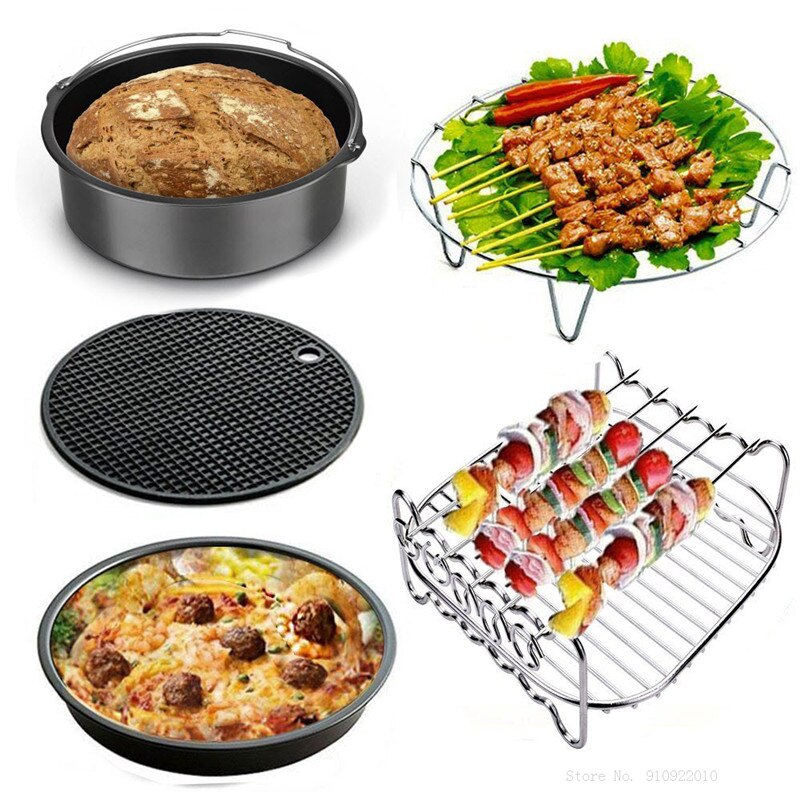 Friteuse à Air de cuisine 7-8 pouces, accessoires pour friteuse à Air Gowise Phillips Cozyna et secure Fit all 5.3QT à 5.8QT 11 pièces/ensemble