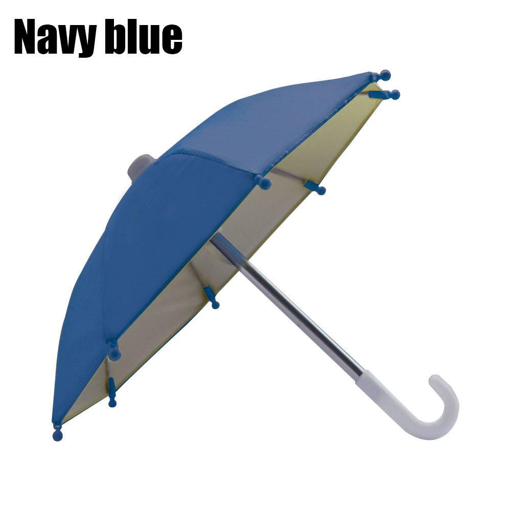 1 pièces support de téléphone pour moto Mini parasol parapluie accessoires de décoration de vélo accessoires de moto mobiles en Polyester: GRIS