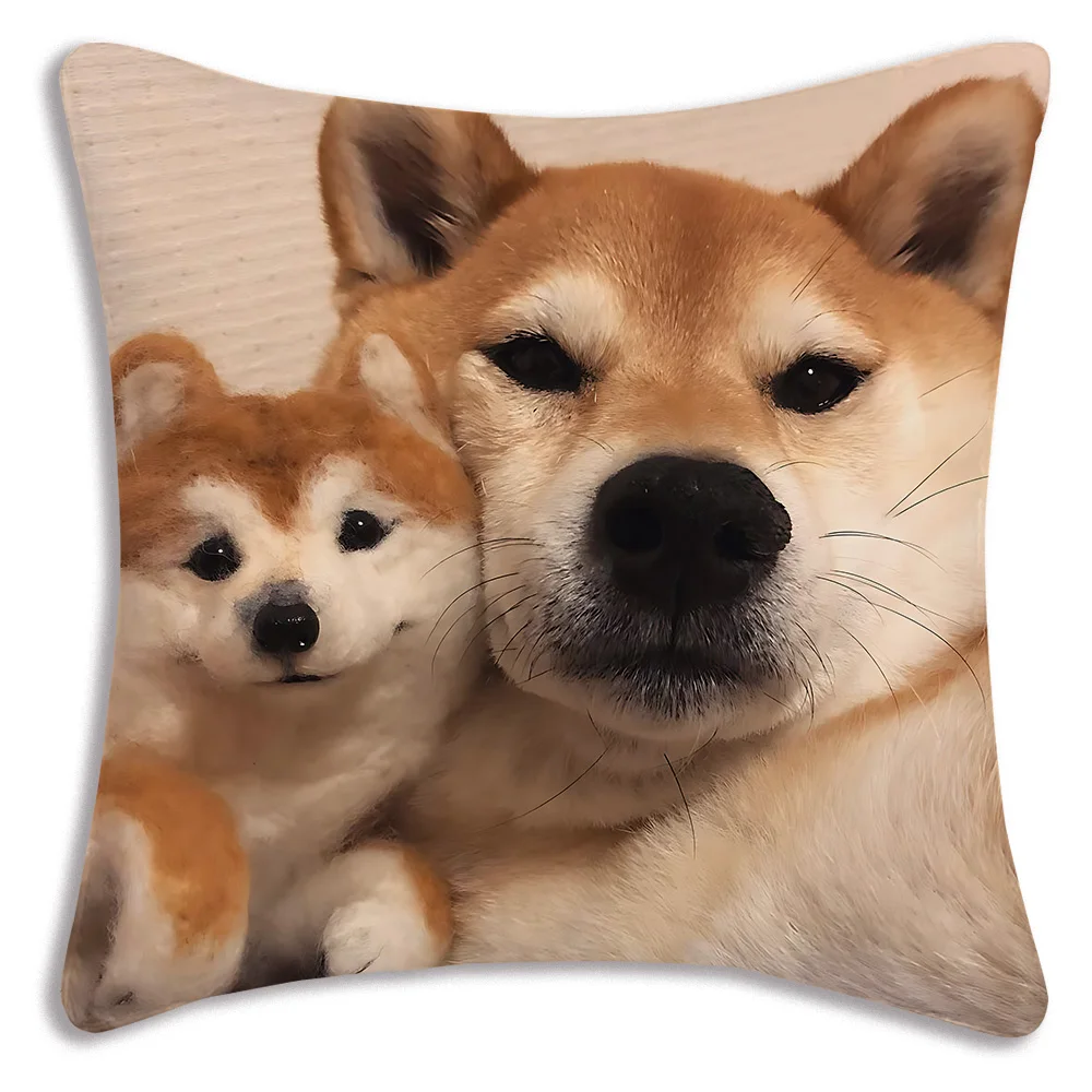 Fodere per cuscini per cani carini Divano dei cartoni animati Federa decorativa per la casa Stampa Fodera per cuscino carina