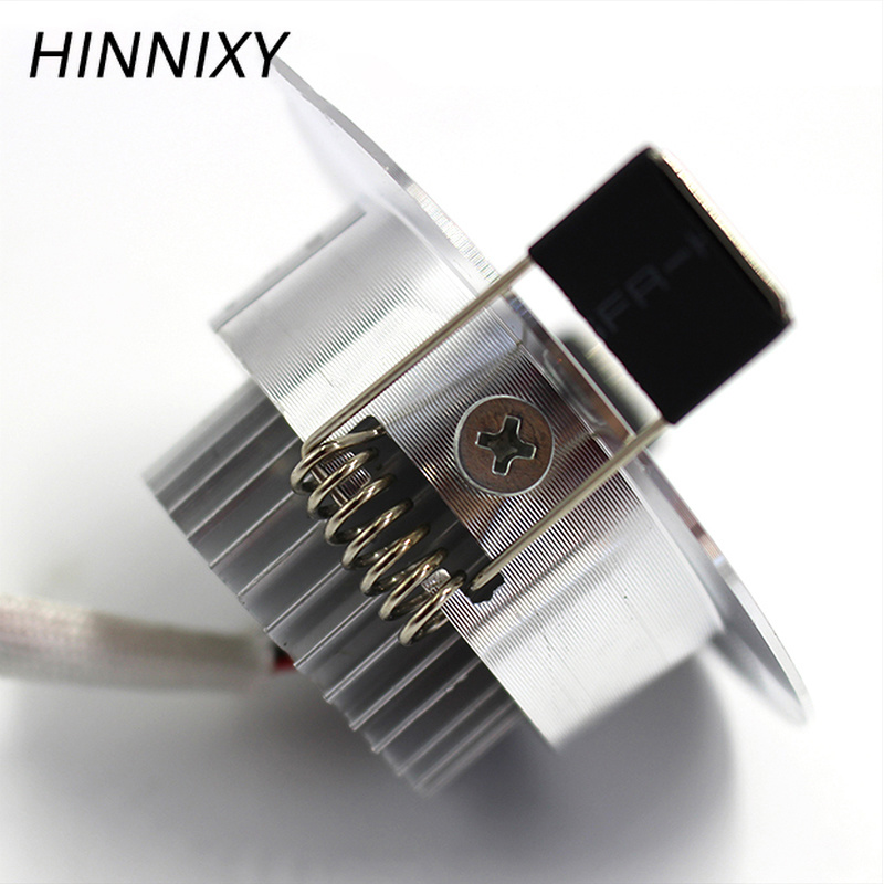 Hinnixy LED Recessed Angle Adjustable Ceiling Downlights Kitchen CE Luminaire 110-240V 3W 5W 55mm 70mm 90mm Cut Hole Spot Lamp