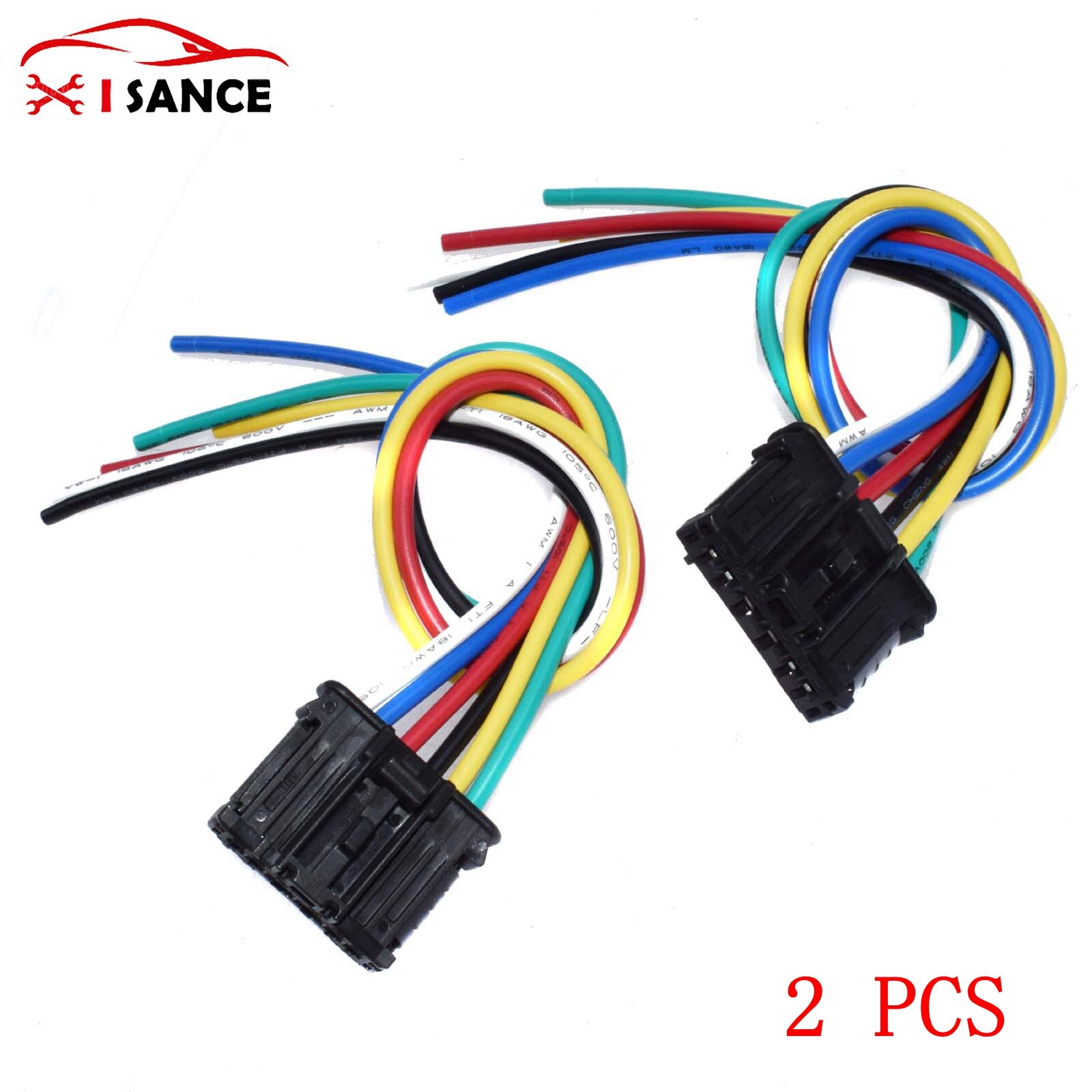 ISANCE Rear Tail Light harness connector 1606248780 FOR Peugeot 206 207 307 308: 2 PCS