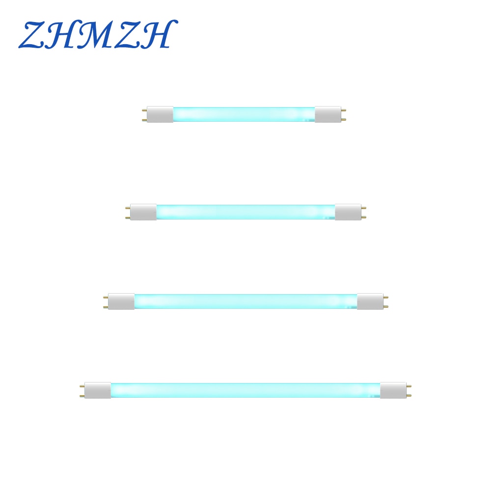 G13 High Ozone Quartz Ultraviolet Lamp Tube 8W 10W 15W UVC Disinfection Light Tube Ozone UV Sterilizing Lamp Tube for Laboratory