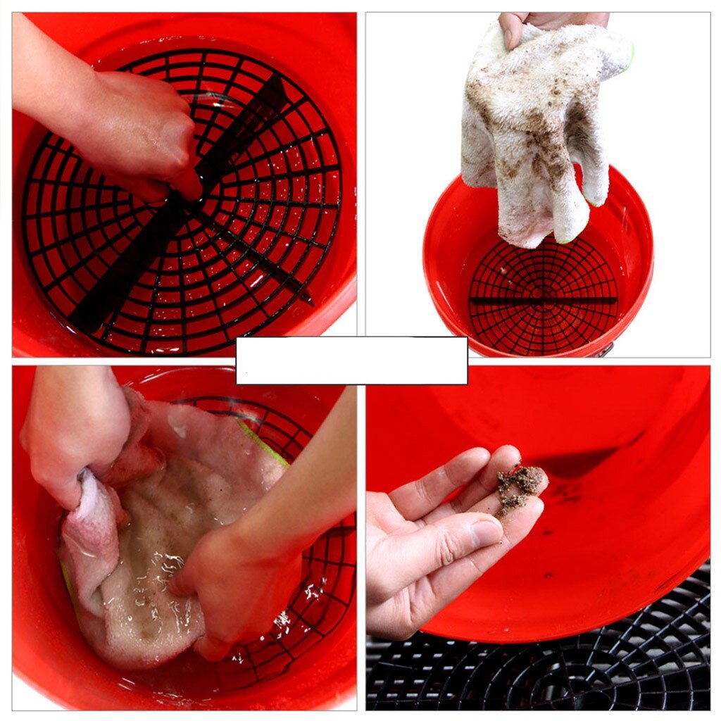 23cm Car Wash Grit Guard Insert Washboard Water Bucket Filter Scratch Dirt Filter