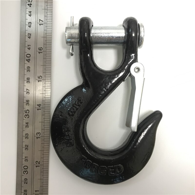 Half-Linked Winch Hook Tow Crane Lift Clevis Safety Latch for Jeep Off-road ATV RV UTV 4x4 Recovery Kits Car Accessories