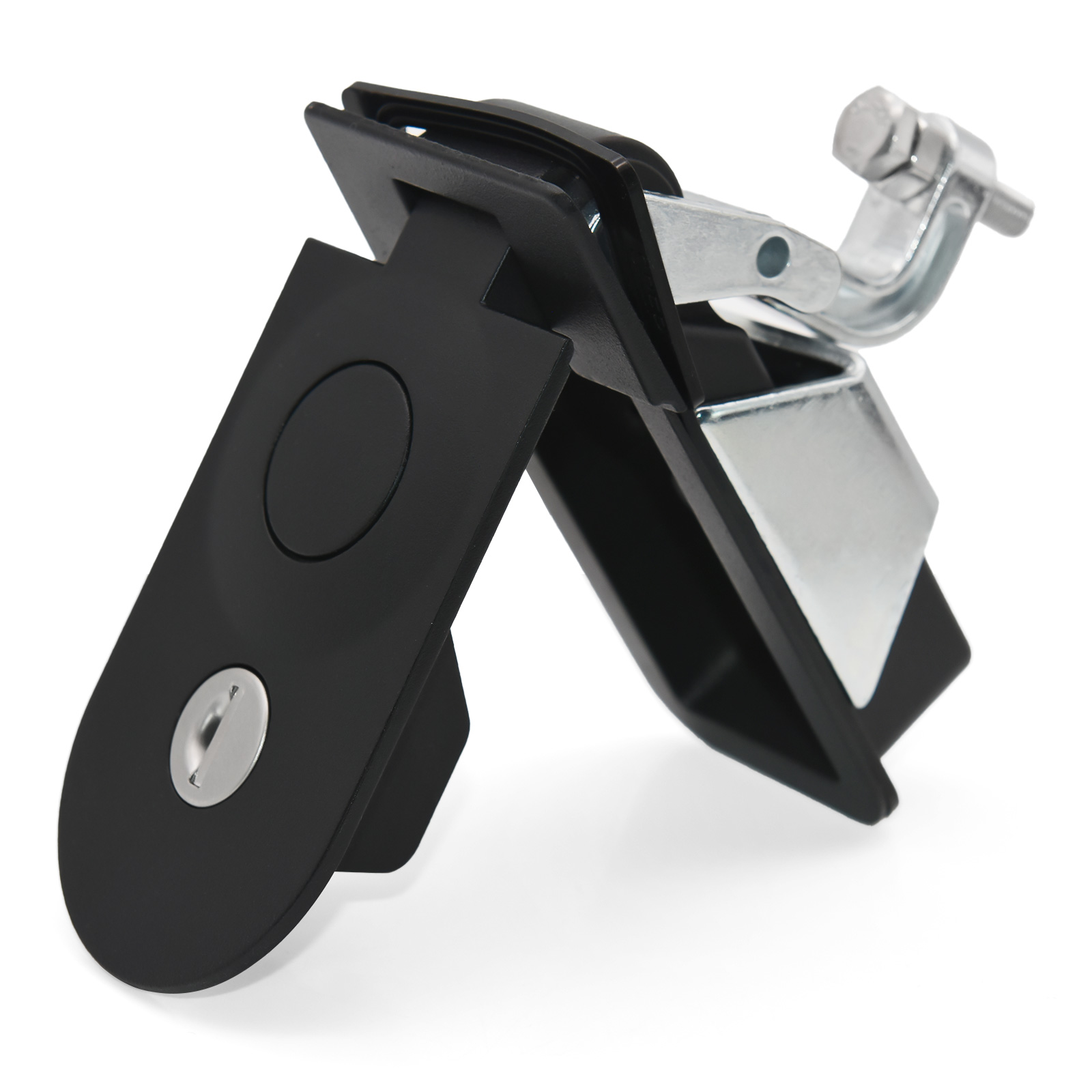 1/2/3/4PCS Compression Black Flush Mount Push Locks Latch Tool Box Camper Trailer Aluminium Locking Industrial Cabinet Plane: Orange