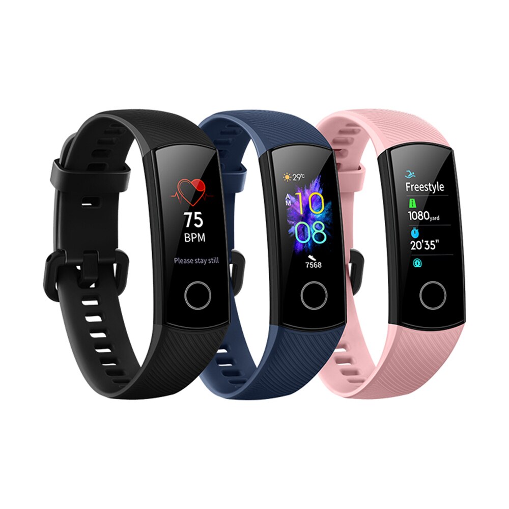 Originele Huawei Honor Band 5 Smart Polsband Oximeter Magic Kleur Touch Screen Zwemmen Beroerte Detecteren Hartslag Slaap Dutje