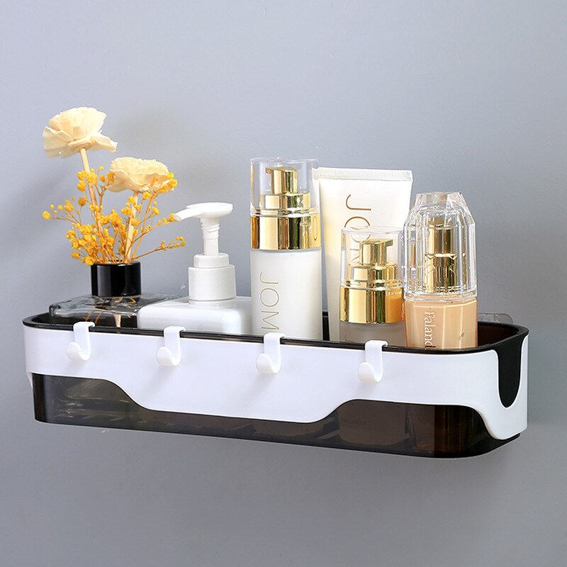 Caja de almacenamiento de champú de Gel de ducha de , estante de almacenamiento sin perforaciones, succión de baño y pared