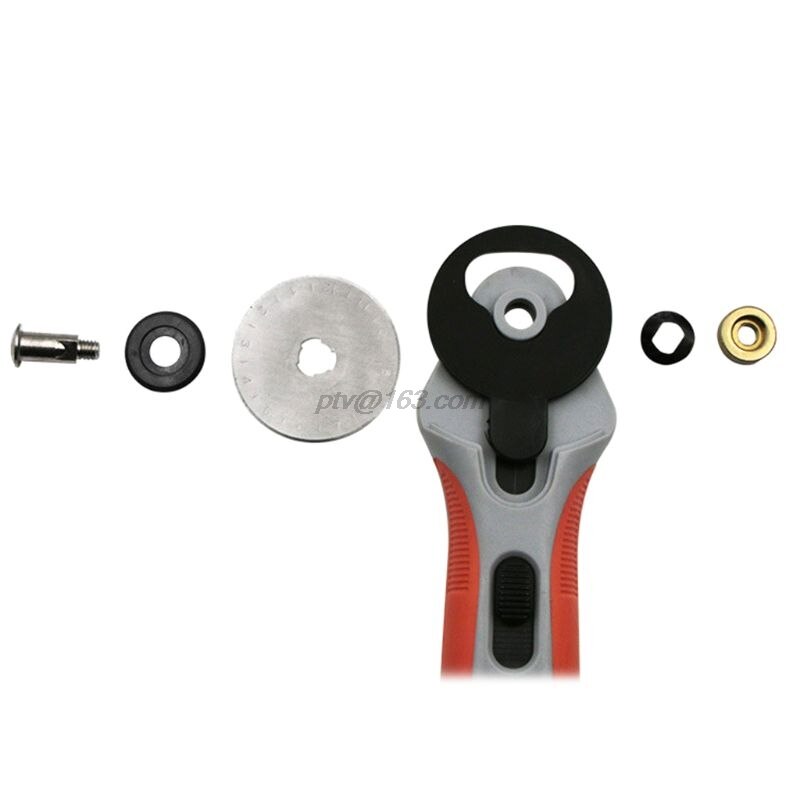 Rueda rotativa de rodillo de Patchwork de 45mm, cortador redondo, herramienta Artesanal de cuero para coser a medida con cuchillas, corte de papel de tela