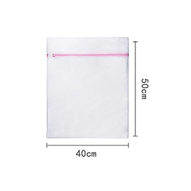 Mesh Laundry Bag Polyeste Wash Bags Coarse Net Laundry Basket Laundry Bags for Washing Machines Mesh Clothes Sock Bra Bag: 50X40CM