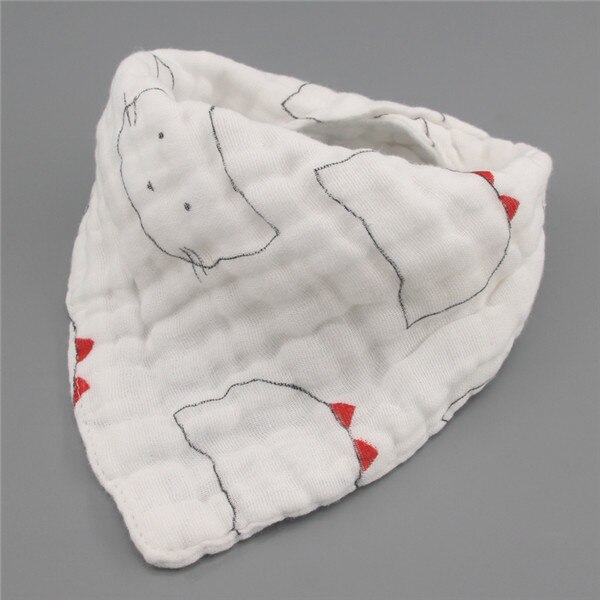 5 Stuks/partij Baby Slabbetjes Meisjes Jongens Baby Doek Cartoon Afdrukken Babyvoeding Bandana Slabbetjes Katoenen Garen Bebe Accessoire Baby Als: 9