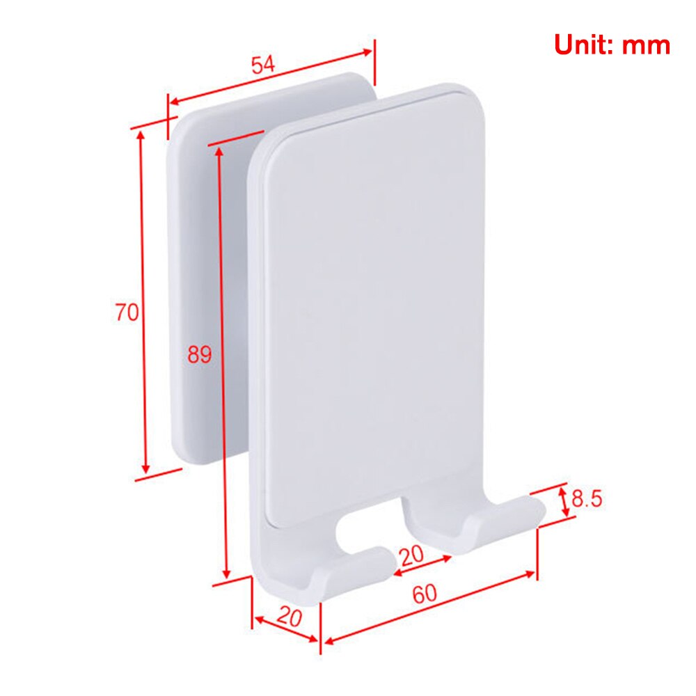 Universele Smartphone Muur Houder Opladen Doos Beugel Standhouder Plank Mount Ondersteuning Voor Mobiele Telefoon Tablet 87 Bestellingen: Ivoor