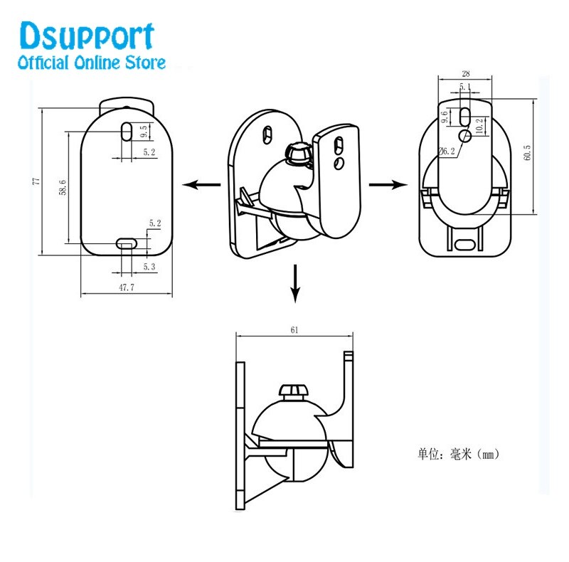HALTERUNGSPROFI Lautsprecherständer Metall Glas für Satelliten Surround