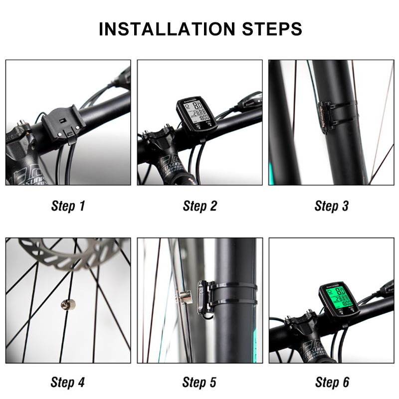 Bicycle Computer Bike Night Vision Stopwatch Wired Waterproof Speedometer Odometer Cycling Speed Counter Bicycle Accessories