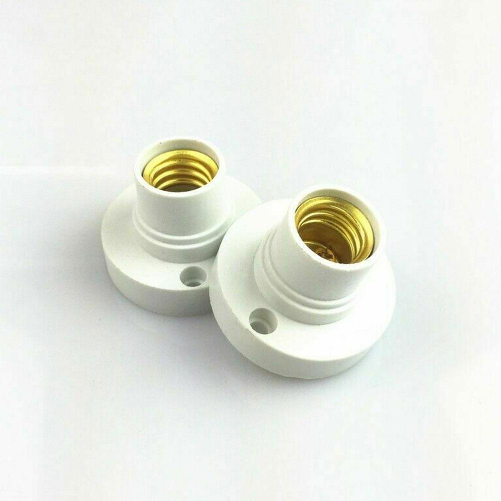 Brand Screw Lamp Socket E14 Environmental Protection Flat Lamp Socket Socket Adapter