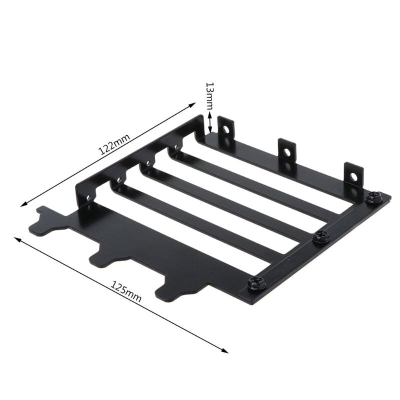 Metal Graphics VGA Card Holder Aluminum Graphics Card Side Converted Bracket Computer Cooler Cooling Radiator Support