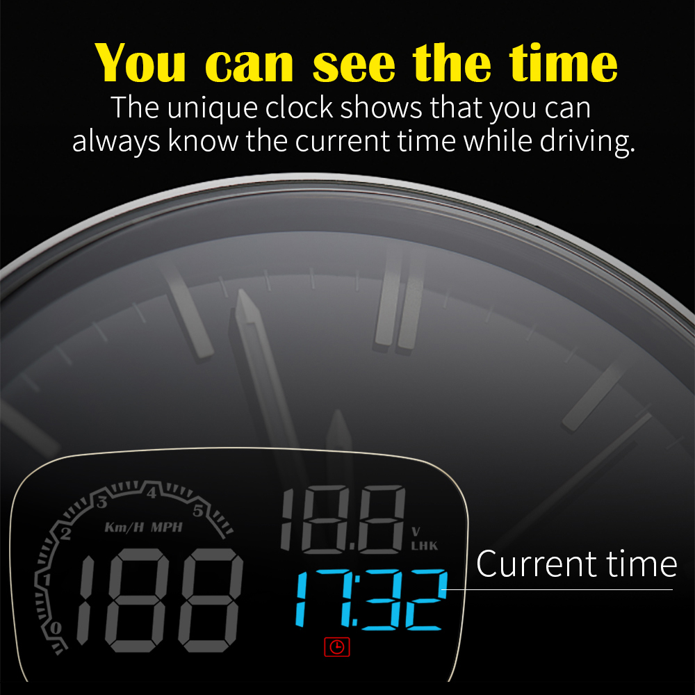 Mirror Projector Car Head Up Display C600 Speedometer RPM Auto Accessories Digital Security Alarm Set OBD2 HUD