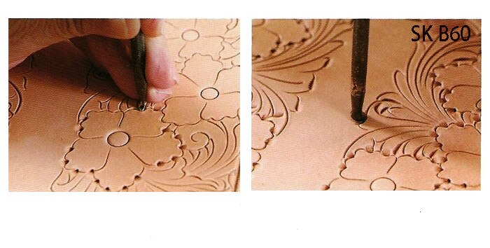 1 Pc Leder Arbeits Sattel, Der Werkzeuge Leder Stempel Set für DIY Stahl Punch Carving Metall Leder Handwerk Briefmarken Werkzeug