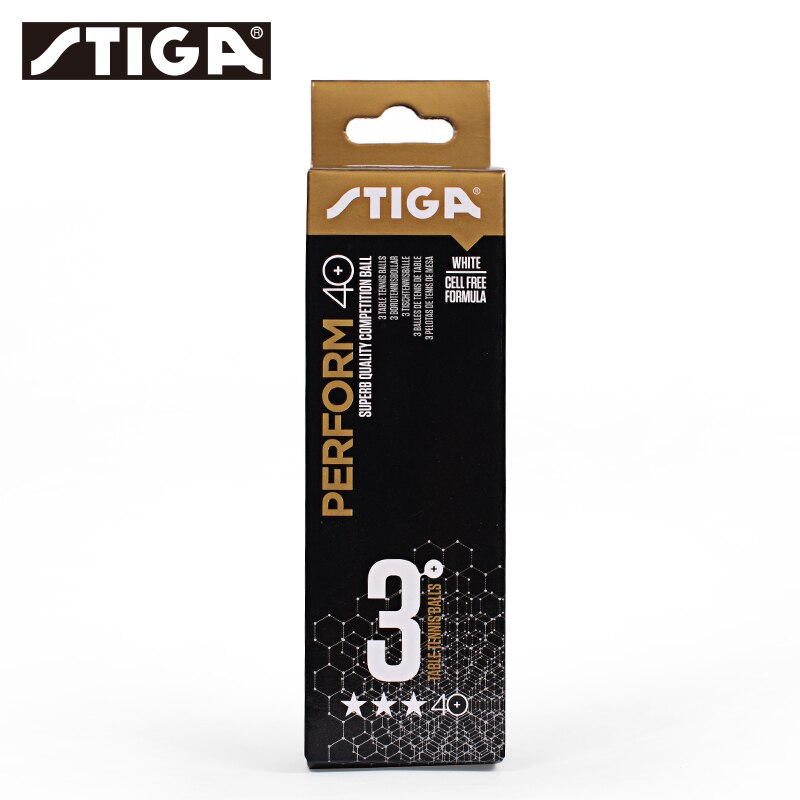 Stiga 3 Ster In Staat Tennisbal 3-Star Seamed Abs Ballen Plastic Poly Originele 3 Star Ping Pong ballen Ittf Goedgekeurd