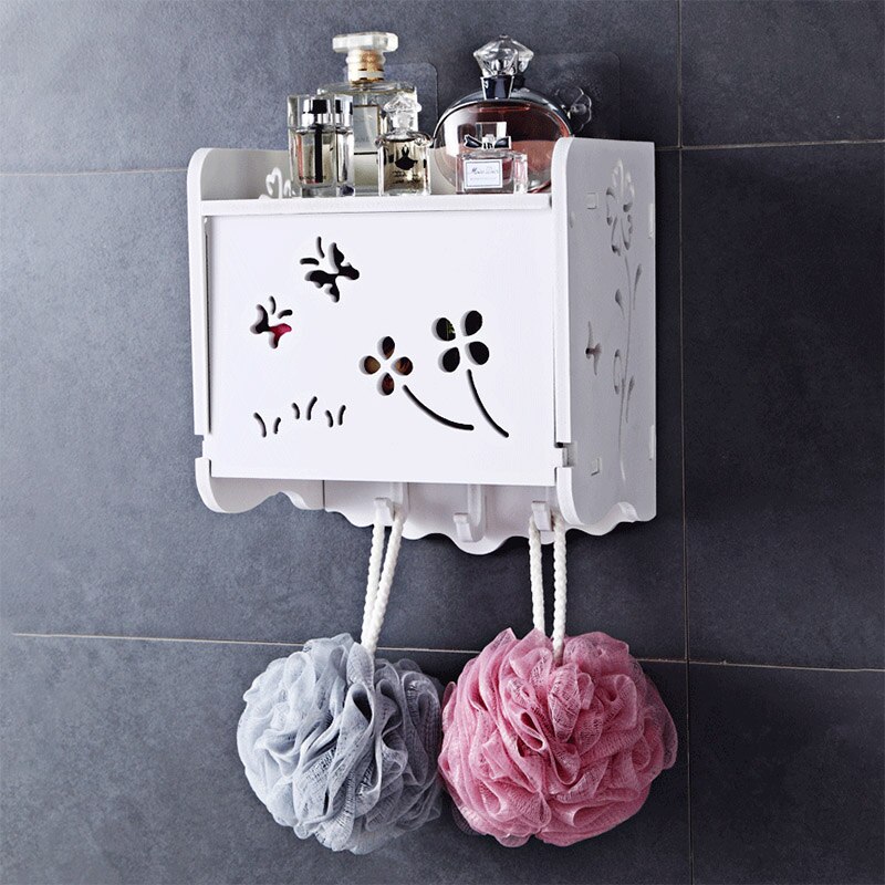 GUNOT Portable Toilet Paper Holder Multifunction Bathroom Storage Box Wall-mounted Hygienic Paper Dispenser Bathroom Accessories