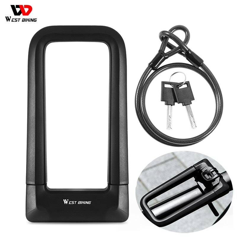 Verrou de vélo en acier allié antivol U Anti-12 tonnes, cisaille hydraulique, câble de sécurité, cadenas, accessoires de moto Scooter