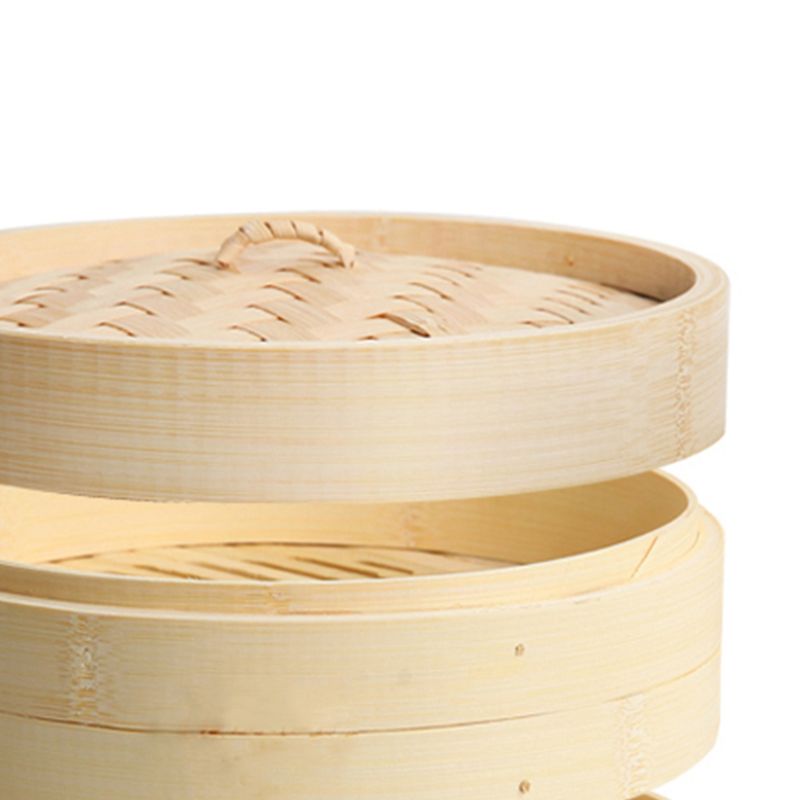 2 -lags med låg holdbart køkkengrej bambusdamper kinesisk køkken køkkengrej fisk ris dim sum kurv ris pasta komfur sæt