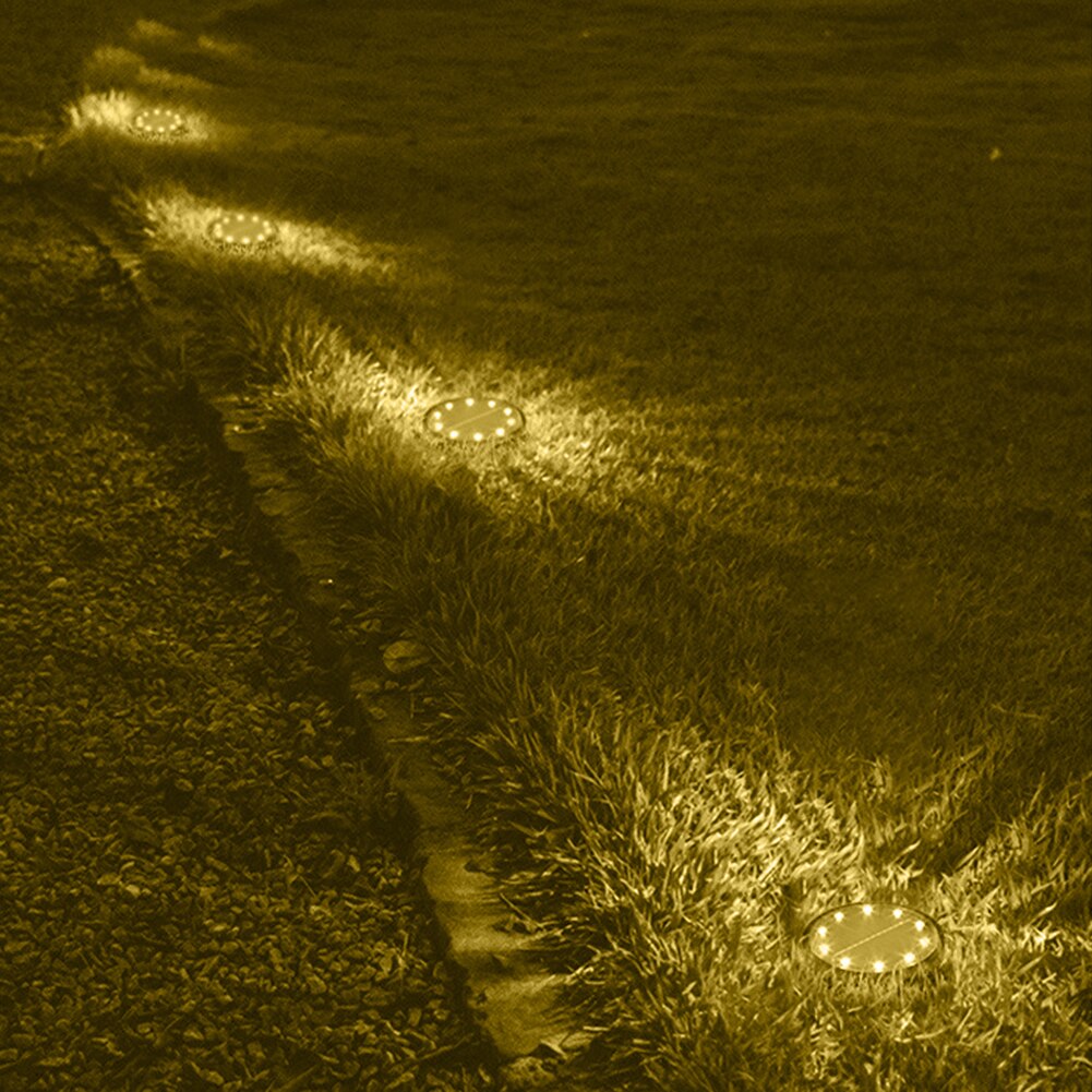 Multi-functional Waterproof LED Solar Ground Light Practical Durable Classic Lawn Stairs Decking Light Sensor Buried Lamp