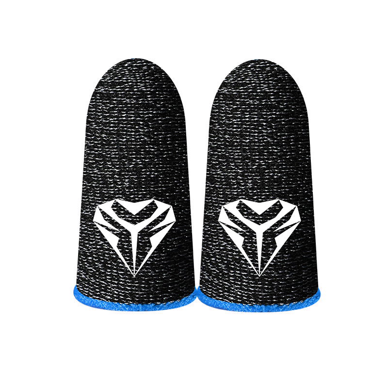 1 Paar Gaming Finger Ärmel Ersatz für Pubg Daumen Handschuhe atmungsaktive Finger betten für Handys piel: Blau