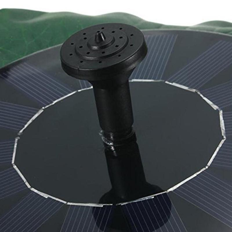 Lotus Leaf Solar Fountain Water Floating Fountain Garden Pool Pond Outdoor Solar Fountain Solar Fountain Pump Garden Decoration