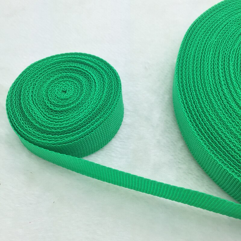10 Yards/Roll 3/4 &quot;20mm Brede Band Nylon knapzak Strapping Zakken Ambachten: Green